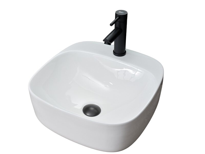 Изображение товара Раковина Gid Geometrico N9284 51219, 42 см, фаянс, белая Изображение товара Раковина Gid Geometrico N9284 51219, 42 см, фаянс, белая