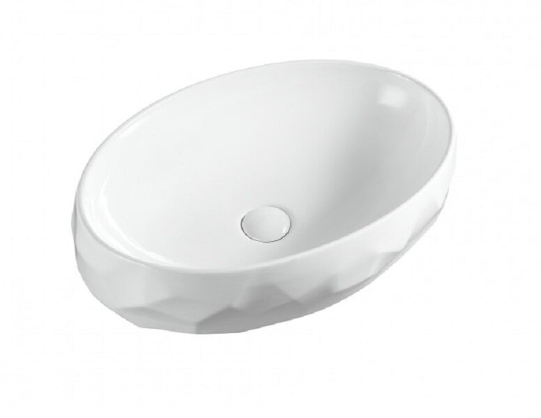 Изображение товара Раковина Gid Lago 9030wx 51241, 60 см, белая с антибактериальным покрытием