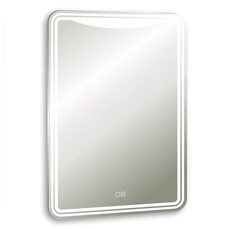 Изображение товара Зеркало Silver Mirrors Мали-2, LED-00002675, 55 х 80 см, с LED-подсветкой, сенсором, подогревом, цвет белый