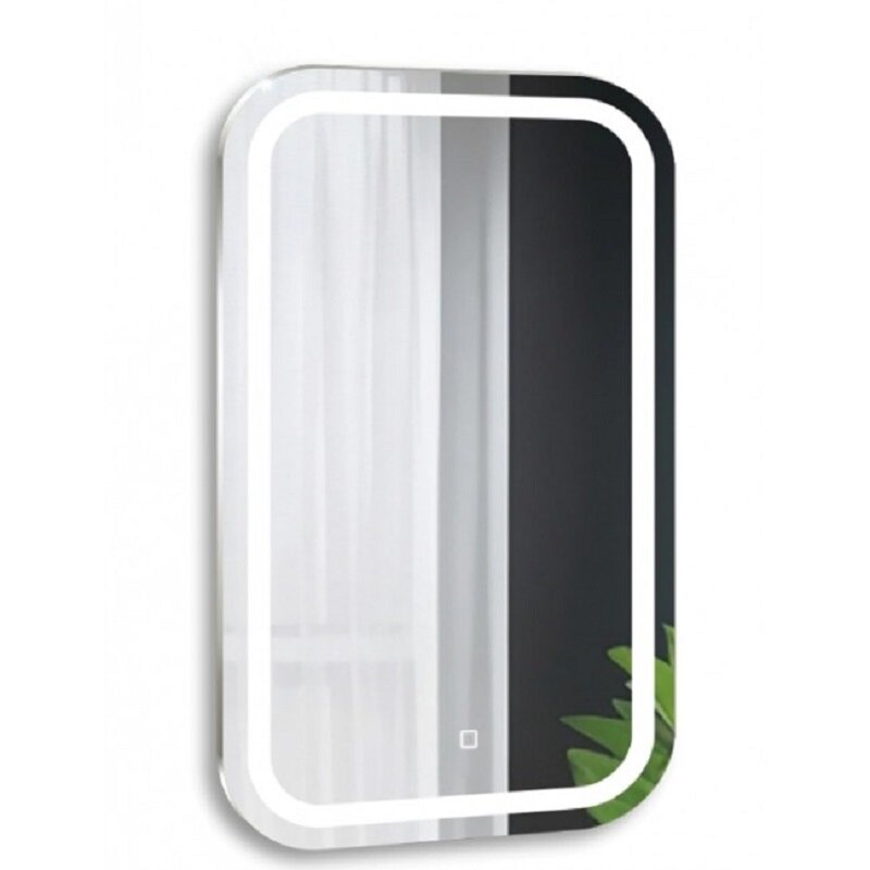 Изображение товара Зеркало Silver Mirrors Malta - Lite LED-00002902, 50 х 70 см, с LED-подсветкой, сенсорный выключатель, цвет белый