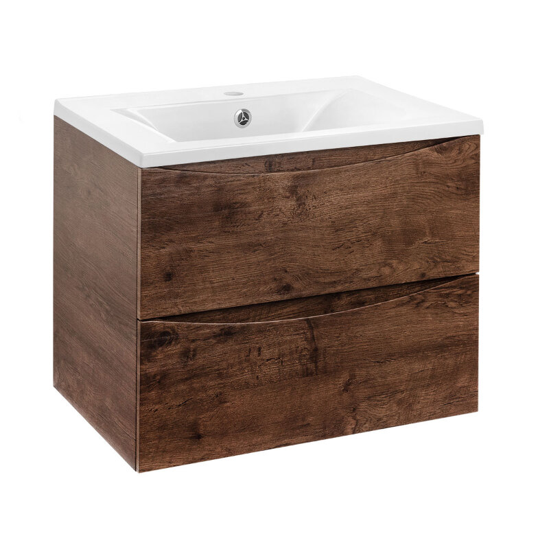 Изображение товара Тумба под раковину Vincea Mia VMC-2MA600RW 60 см подвесная цвет r.wood Италия