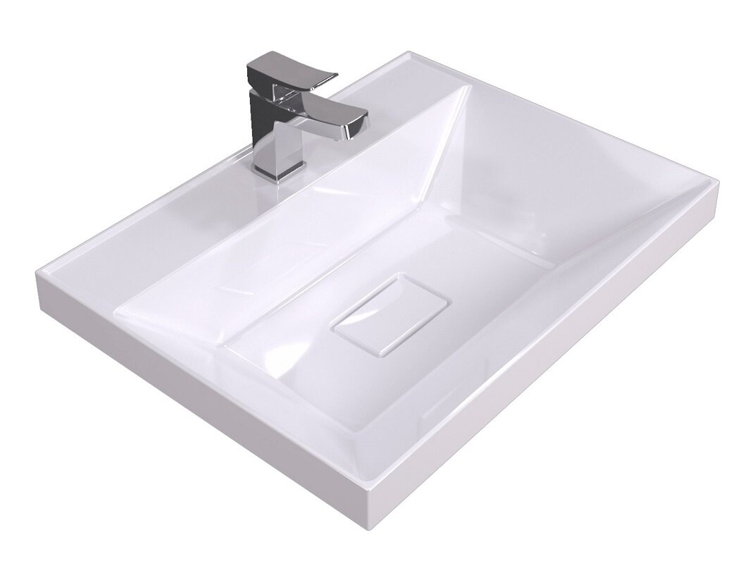 Изображение товара Раковина Stella Polar Бриз SP-00001651 50 см искусственный камень белая для ванной