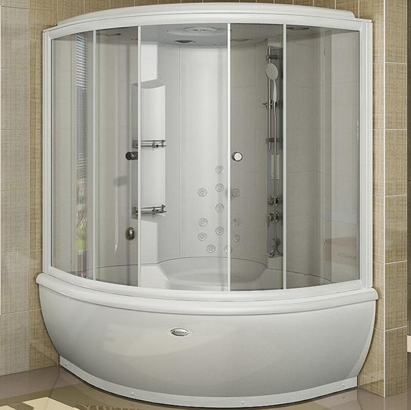 Изображение товара Душевой бокс Радомир Калифорния К1 155х155 см с паром и гидромассажем