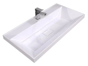 Изображение товара Раковина Stella Polar Бриз SP-00001481, 90 см, искусственный камень, белый