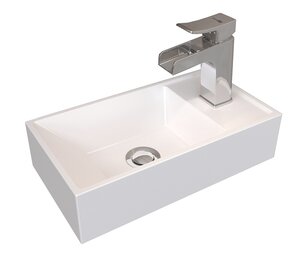 Изображение товара Раковина Stella Polar Бриз мини SP-00001650, 41 см, искусственный камень, белый