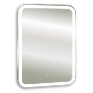 Изображение товара Зеркало Silver Mirrors Мальта-Voice LED-00002615, 55 х 80 см, с LED-подсветкой, сенсором, подогревом, голосовым управлением