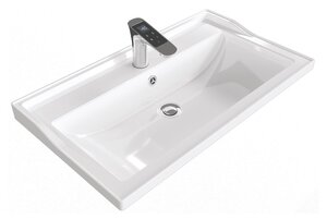 Изображение товара Раковина Stella Polar Флур SP-00001484, 80 см, искусственный камень, белый