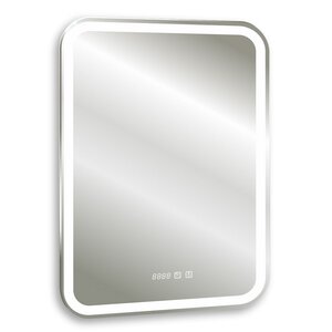 Изображение товара Зеркало Silver Mirrors Мальта-3 ФР-00001216, 55 х 80 см, с LED-подсветкой, сенсором, подогревом и часами