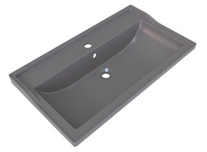 Изображение товара Раковина Stella Polar Флур SP-00001728, 80 см, искусственный камень, серый