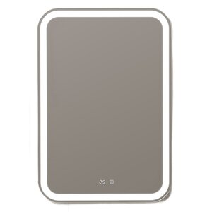 Изображение товара Зеркало Silver Mirrors Мальта с LED-подсветкой, подогревом и часами, 55х80 см