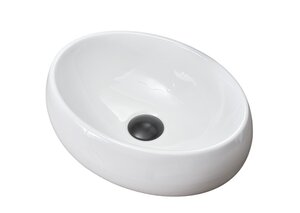 Изображение товара Раковина Gid Lago N9030ds 51235 40x30 см овальная фаянс белая Испания