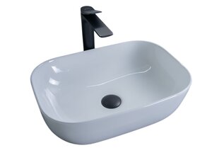 Изображение товара Раковина Gid Geometrico D1333 51183 46 см белая фаянс накладная