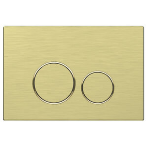 Изображение товара Клавиша смыва Vincea VFP-005BG механическая в цвете брашированное золото 24.5x16.5x3.2 см