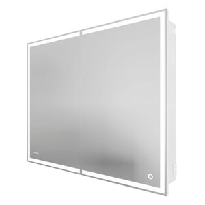 Изображение товара Зеркальный шкаф Grossman Меркадо 209003, с LED-подсветкой, белый, 90 см