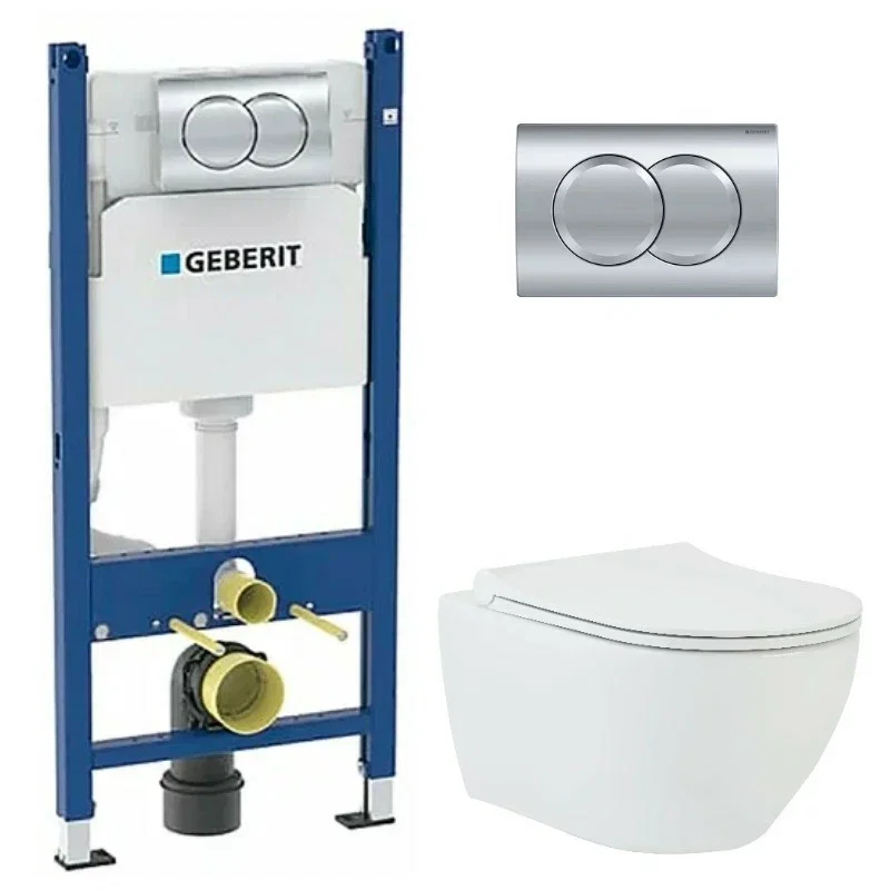 Изображение товара Инсталляция с подвесным унитазом BeWash Bogen GEB149303201 микролифт