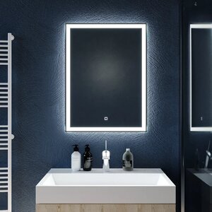 Изображение товара Зеркало Silver Mirrors Norma-lite LED-00002574 с LED-подсветкой 60х80 см белое