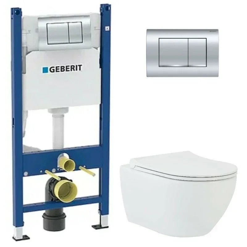 Изображение товара Инсталляция с унитазом BeWash Bogen GEB163303201 подвесной безободковый с микролифтом