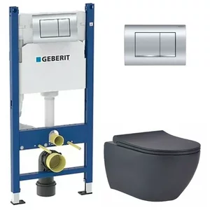 Изображение товара Инсталляция с унитазом BeWash Bogen GEB163303280 антрацит