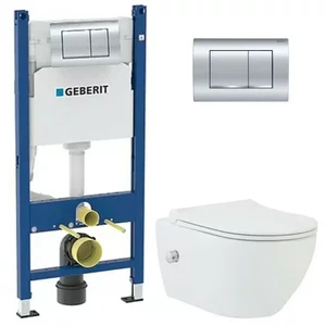 Изображение товара Инсталляция с унитазом BeWash Bogen GEB163343601 с функцией биде, подвесной, белый