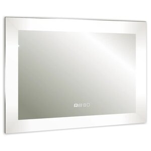 Изображение товара Зеркало Silver Mirrors Norma-3 ФР-00001041, 80 х 60 см, с LED-подсветкой, сенсором, подогревом и часами