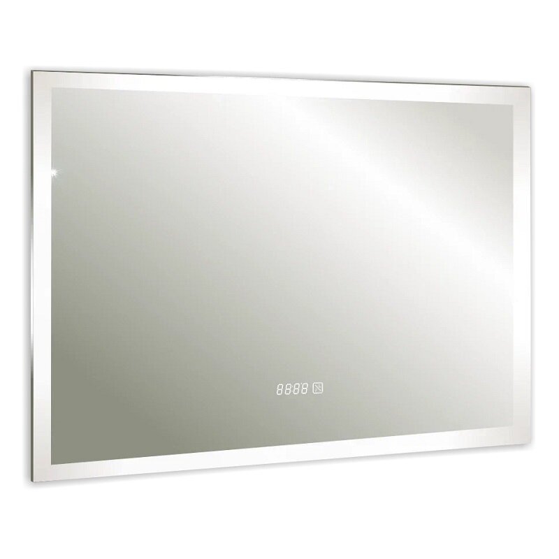 Изображение товара Зеркало Silver Mirrors Norma-4 с LED-подсветкой и часами 80 х 60 см