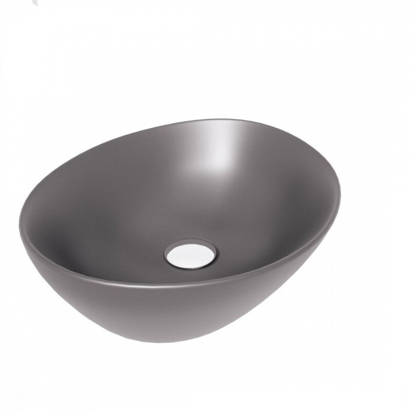 Изображение товара Раковина Maretti Eleganza EN13NS87-985, 41 см, фарфор, накладная, серая