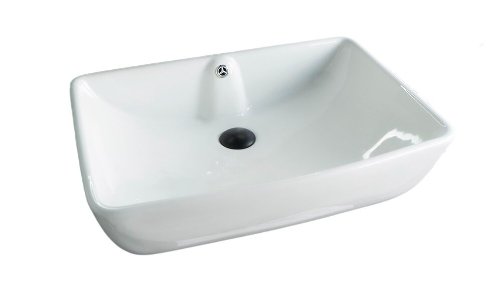 Изображение товара Раковина Gid Geometrico N9121 51123, 59 см, фаянс, белая 