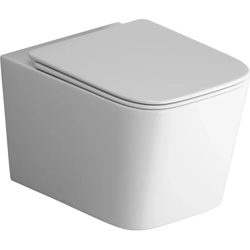 Изображение товара Подвесной унитаз Grossman Торнадо GR-4404SQ безободковый с микролифтом и системой торнадо