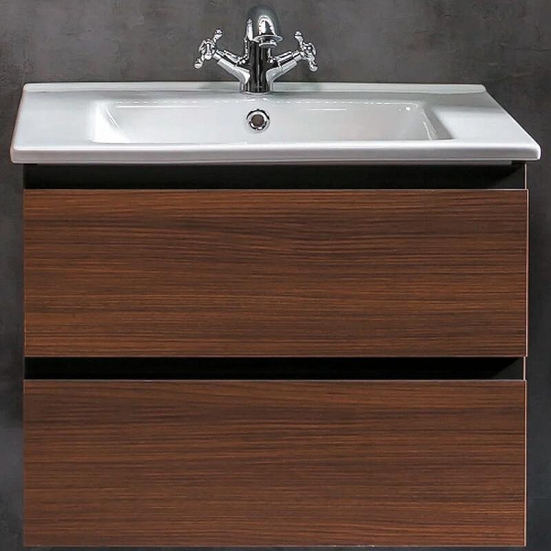 Изображение товара Тумба под раковину Armadi Art Capolda 65 см, цвет dark wood