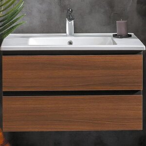 Изображение товара Тумба под раковину Armadi Art Capolda 849-085-D, 85 см, цвет dark wood