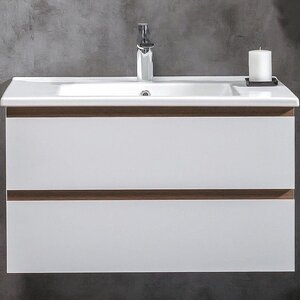 Изображение товара Тумба под раковину Armadi Art Capolda 85 см влагостойкая с ручкой