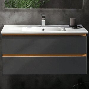 Изображение товара Тумба под раковину Armadi Art Capolda 849-100-A, 100 см, цвет антрацит