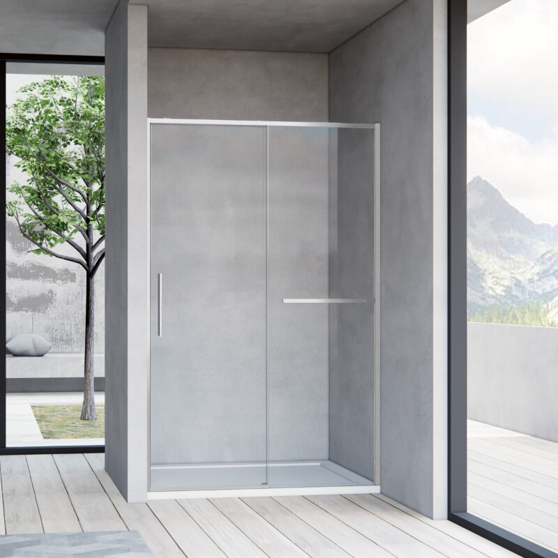 Изображение товара Душевая дверь Vincea Slim Soft VDS-1SS120CLBN 120 см стекло прозрачное никель