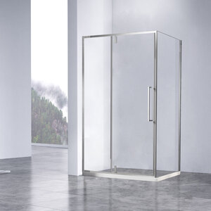 Изображение товара Душевой уголок Vincea Slim-N VSR-4SNP9011CL, 110 х 90 см, стекло прозрачное, профиль хром