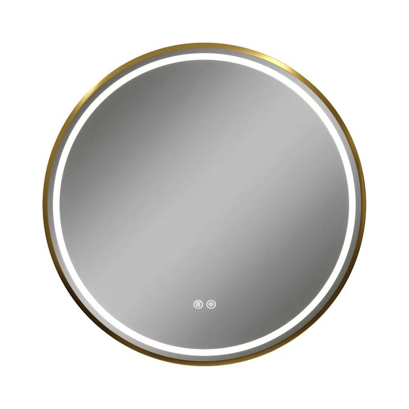 Изображение товара Зеркало Maretti Elena EA1480R21EL, 80 х 80 см, с LED-подсветкой, с сенсорным выключателем, цвет золото