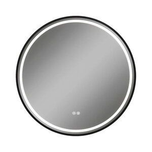 Изображение товара Зеркало Maretti Elena EA1460R03EL, 60 х 60 см, с LED-подсветкой, с сенсорным выключателем, цвет черный