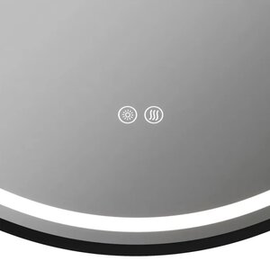 Изображение товара Зеркало Maretti Elena EA1460R03EL, 60 х 60 см, с LED-подсветкой, с сенсорным выключателем, цвет черный