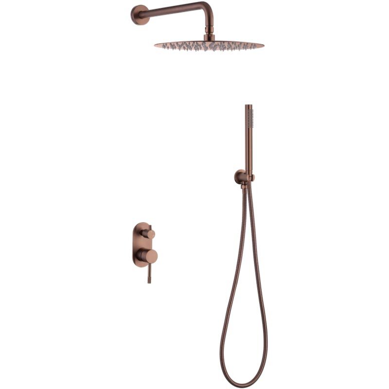 Изображение товара Душевая система Boheme Uno, верхний душ, ручной душ, медь брашированная, 464-CB