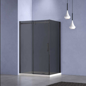 Изображение товара Душевой уголок Vincea Como N VSR-4CN8013CGB, 130 x 80 см, стекло тонированное, профиль черный