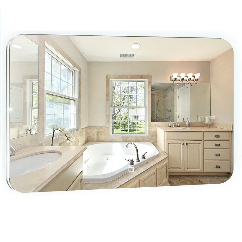 Изображение товара Зеркало Silver Mirrors Pallada LED-00002751, 100 х 80 см, с LED-подсветкой, сенсором Изображение товара Зеркало Silver Mirrors Pallada LED-00002751, 100 х 80 см, с LED-подсветкой, сенсором