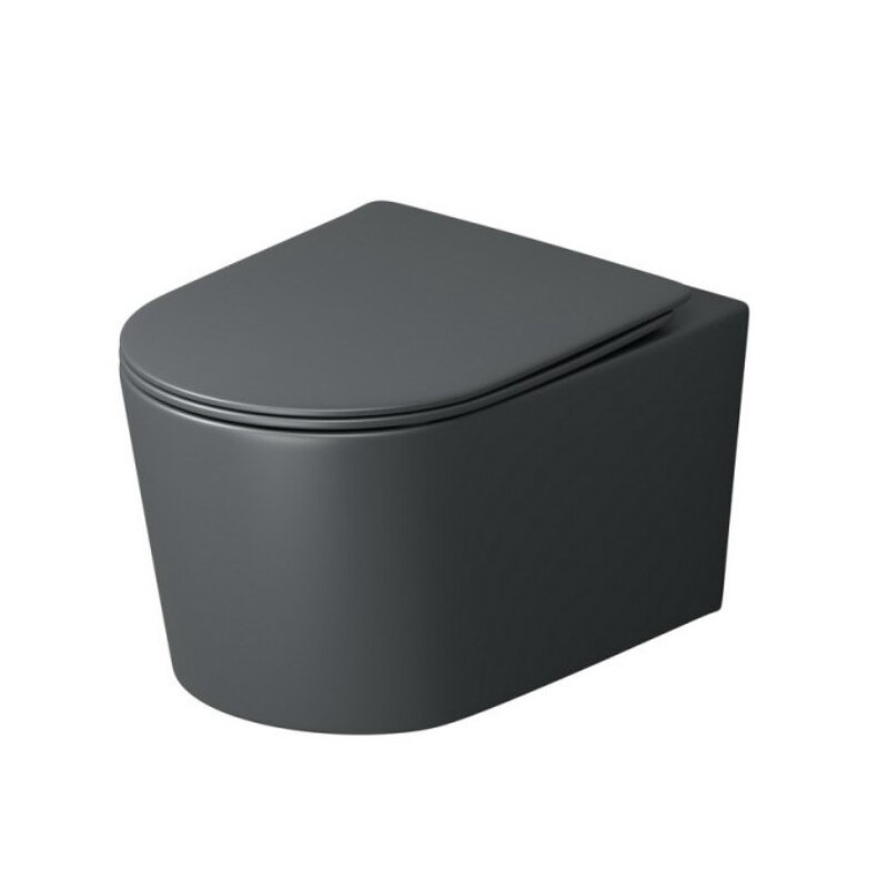 Изображение товара Подвесной унитаз Grossman Торнадо GR-4499GMSQ безободковый с микролифтом