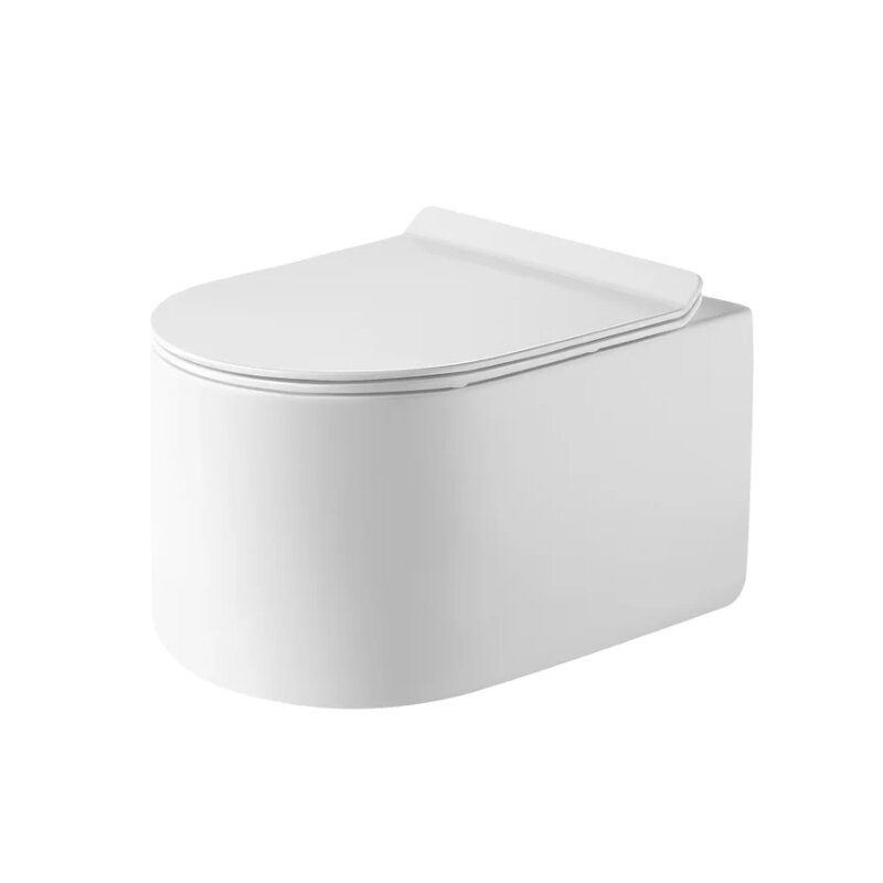 Изображение товара Подвесной унитаз Grossman Thin Rim GR-5606SQ, смыв торнадо, крышка-сиденье микролифт, белый