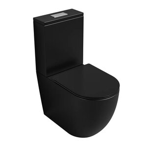 Изображение товара Унитаз напольный Grossman Торнадо GR-4494BMSQ, безободковый, крышка-сиденье микролифт, черный матовый