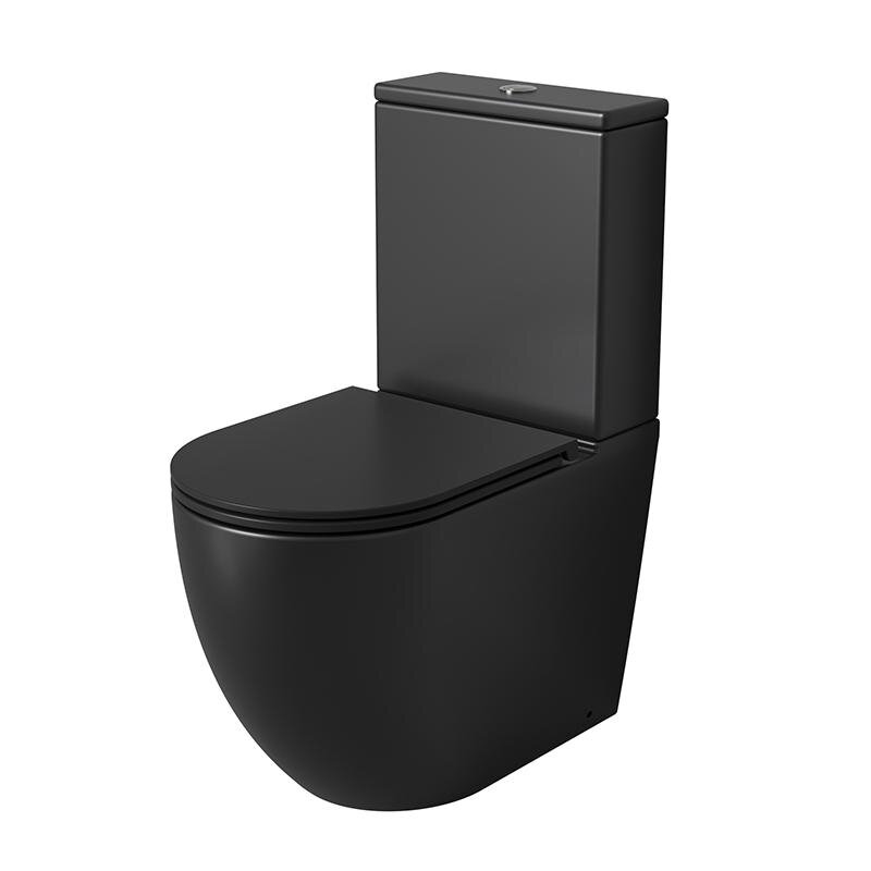 Изображение товара Унитаз напольный Grossman Торнадо GR-4494BMSQ безободковый черный Изображение товара Унитаз напольный Grossman Торнадо GR-4494BMSQ безободковый черный