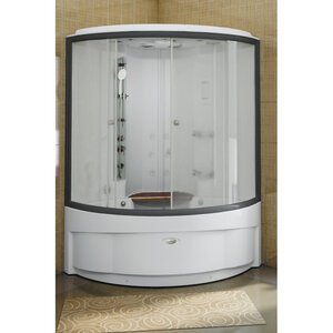 Изображение товара Душевой бокс Радомир Даниэла 1-04-6-0-0-0731, 140 х 140 см, стекло матовое, профиль черный