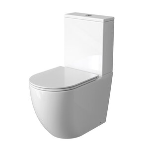 Изображение товара Унитаз напольный Grossman Торнадо GR-4494MSQ, безободковый, крышка-сиденье микролифт, белый матовый