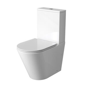 Изображение товара Унитаз напольный Grossman Торнадо GR-4458MSQ, безободковый, крышка-сиденье микролифт, белый матовый