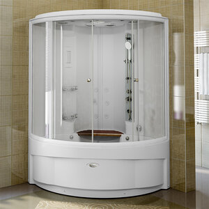 Изображение товара Душевой бокс Радомир Даниэла 1-04-1-0-0-0730, 140 х 140 см, стекло прозрачное, профиль белый