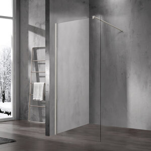 Изображение товара Душевая стенка Vincea Walk-In VSW-1H700CLBN, 70 см, со свободным входом, стекло прозрачное, профиль брашированный никель