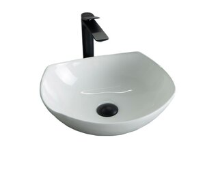 Изображение товара Раковина Gid Creativo N9412 51191 41 см белая фаянс накладная без отверстия под смеситель